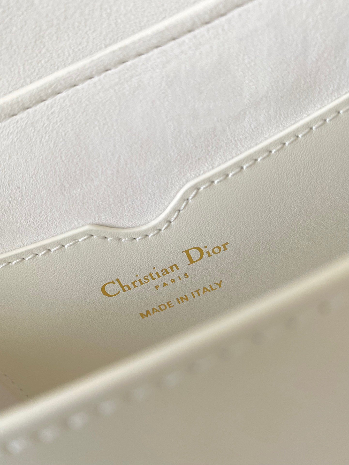 Dior Bobby East-West Bag In White Box Calfskin