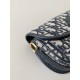 Dior Bobby East-West Bag In Blue Dior Oblique Jacquard