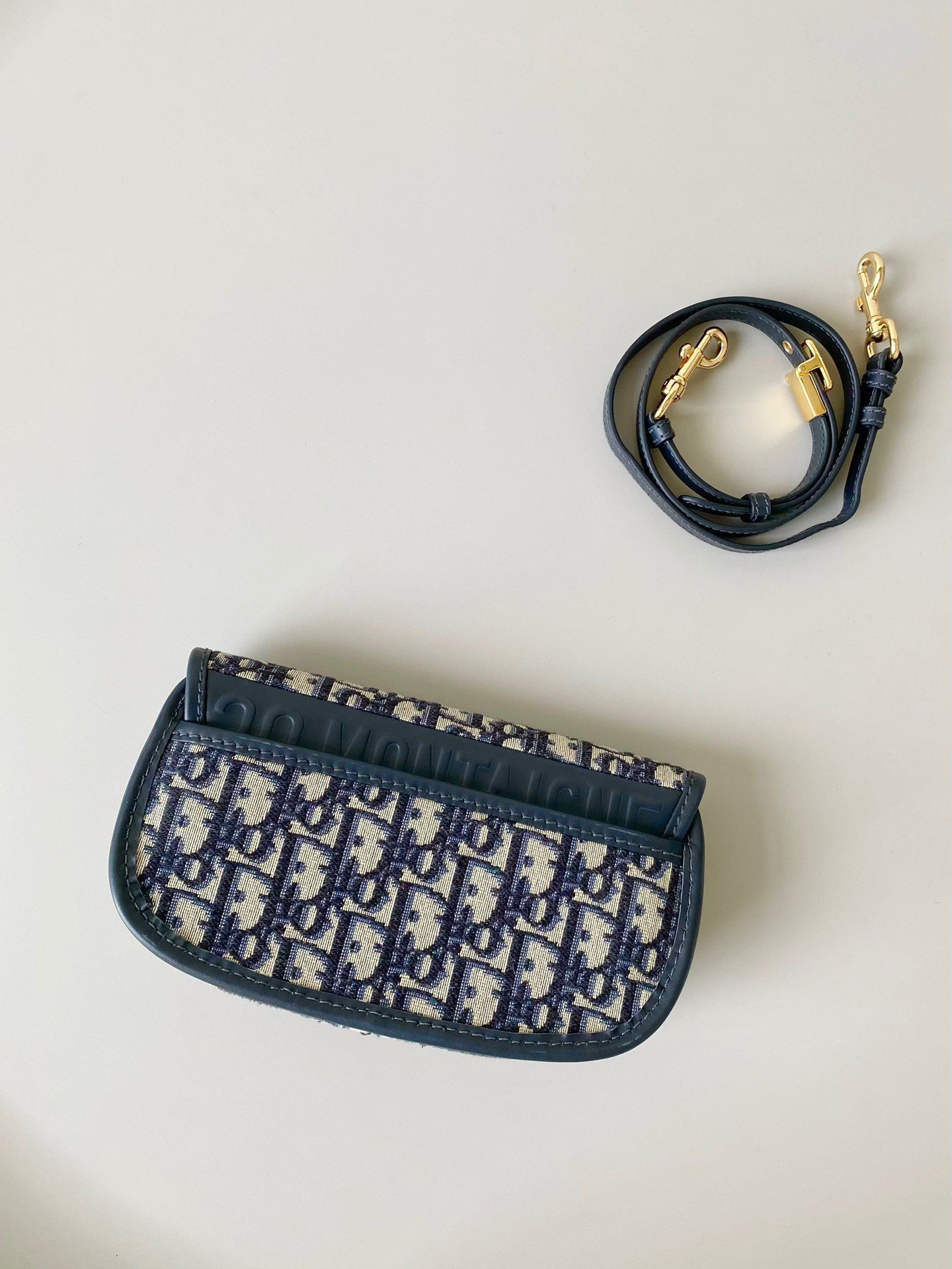 Dior Bobby East-West Bag In Blue Dior Oblique Jacquard