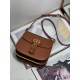 Dior Bobby Frame Bag In Brown Box Calfskin