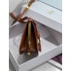 Dior Bobby Frame Bag In Brown Box Calfskin