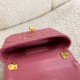 Dior Caro Micro Bag In Pink Cannage Calfskin