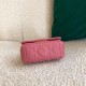 Dior Caro Micro Bag In Pink Cannage Calfskin