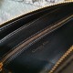 Dior Caro Double Pouch In Black Cannage Calfskin