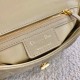 Dior Caro Small Bag In Beige Cannage Calfskin