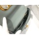 Dior Caro Small Bag In Grey Cannage Calfskin