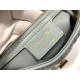 Dior Caro Small Bag In Grey Cannage Calfskin