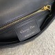 Dior Caro Small Bag In Black Cannage Calfskin