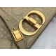 Dior Caro Medium Bag In Beige Cannage Calfskin