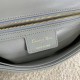 Dior Caro Medium Bag In Grey Cannage Calfskin