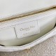 Dior Caro Medium Bag In White Cannage Calfskin