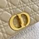 Dior Caro Large Bag In Beige Cannage Calfskin