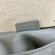 Dior Caro Large Bag In Grey Cannage Calfskin