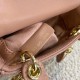 Dior Lady Dior Micro Bag In Poudre Cannage Lambskin