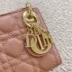 Dior Lady Dior Micro Bag In Poudre Cannage Lambskin