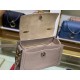 Chloe Small Tess Day Bag In Grey Grained Leather