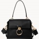 Chloe Small Tess Day Bag In Black Grained Leather