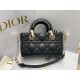 Dior Lady D-Joy Micro Bag In Black Cannage Lambskin