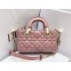 Dior Lady D-Joy Micro Bag In Peony Pink Cannage Lambskin