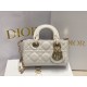 Dior Lady D-Joy Micro Bag In White Cannage Lambskin