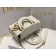 Dior Lady D-Joy Micro Bag In White Cannage Lambskin