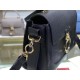 Chloe Small Tess Day Bag In Black Grained Leather