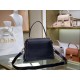 Chloe Small Tess Day Bag In Black Grained Leather