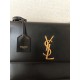 Saint Laurent Sunset Large Chain Bag In Black Calfskin