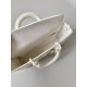 Dior Lady D-Joy Medium Bag In White Calfskin with Diamond Motif