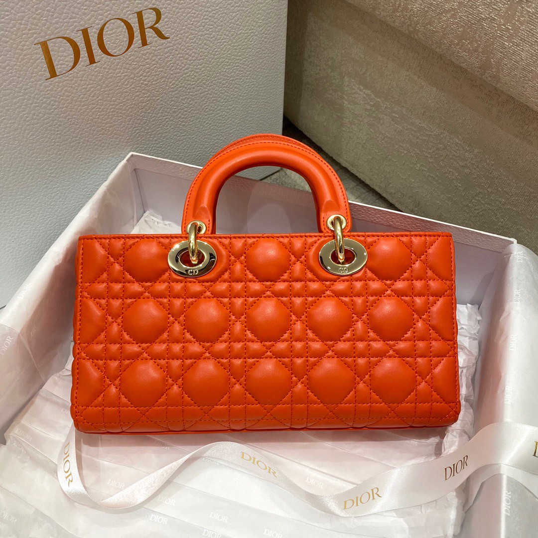 Dior Lady D-Joy Medium Bag In Black Cannage Lambskin