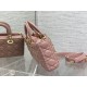 Dior Lady D-Joy Medium Bag In Peony Pink Cannage Lambskin