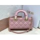 Dior Lady D-Joy Small Bag In Peony Pink Cannage Lambskin