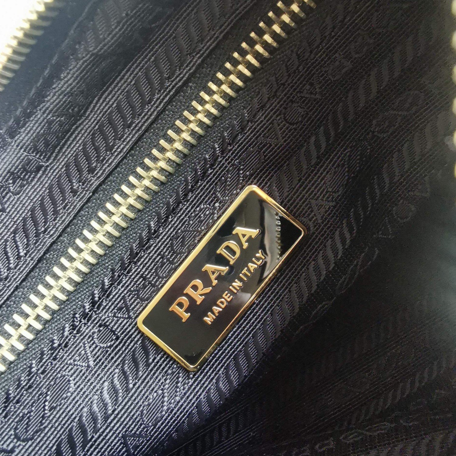 Prada System Patchwork Bag in Black Nappa Leather