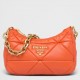 Prada System Patchwork Bag in Orange Nappa Leather