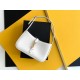 Saint Laurent Le 5 À 7 Hobo Bag in White Smooth Leather