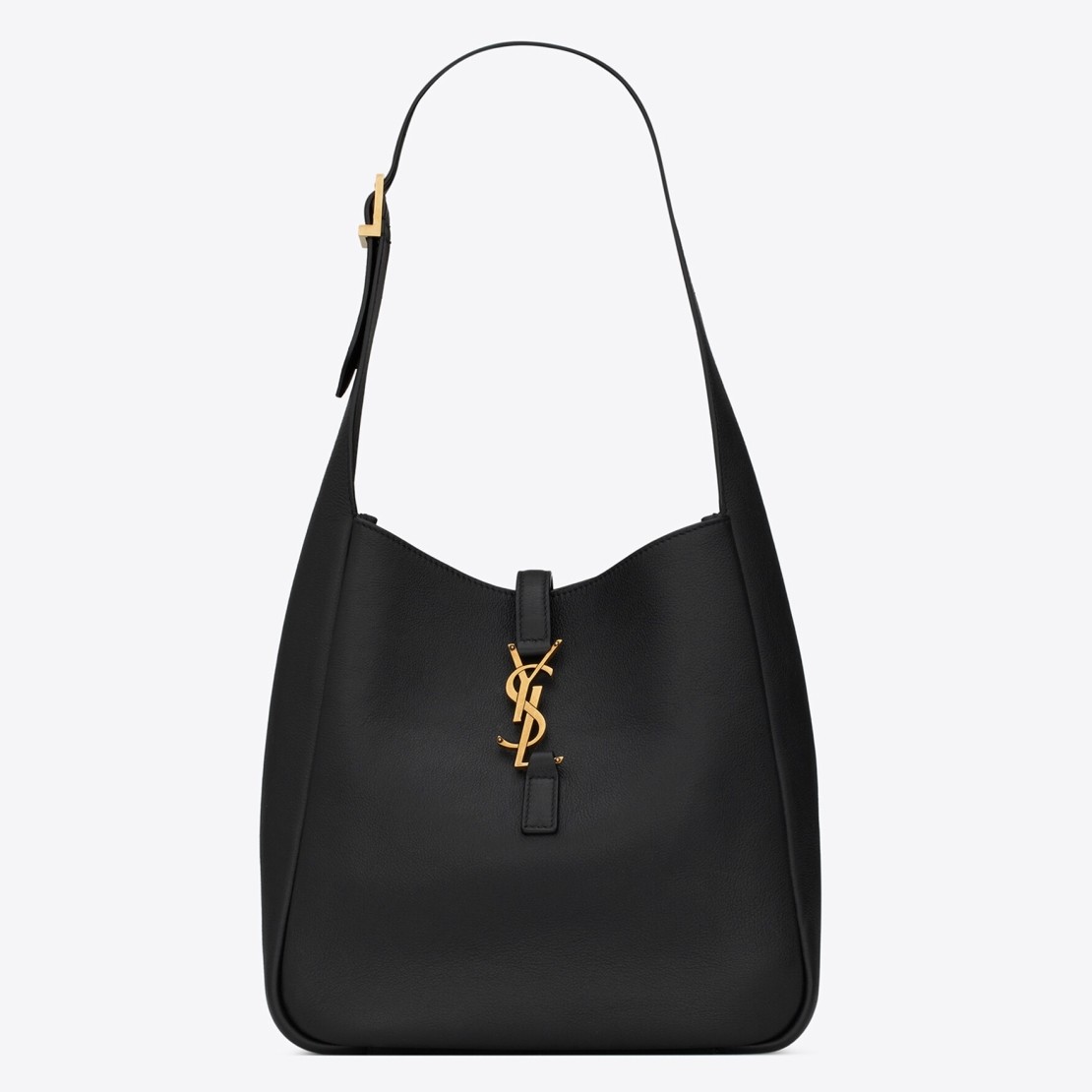 Saint Laurent Le 5 À 7 Soft Small Shoulder Bag in Black Leather