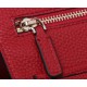 Valentino Rockstud Medium Tote In Red Grained Leather