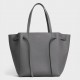 Celine Small Cabas Phantom Bag In Grey Grained Calfskin