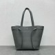 Celine Small Cabas Phantom Bag In Grey Grained Calfskin