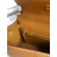 Hermes Kelly Sellier 28 Handmade Bag In Gold Epsom Calfskin