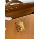 Hermes Kelly Sellier 28 Handmade Bag In Gold Epsom Calfskin