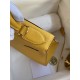 Hermes Kelly Sellier 28 Handmade Bag In Jaune Ambre Epsom Calfskin