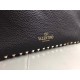 Valentino Rockstud Medium Reversible Tote Black