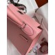 Hermes Kelly Sellier 28 Handmade Bag In Rose Confetti Epsom Calfskin