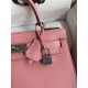 Hermes Kelly Sellier 28 Handmade Bag In Rose Confetti Epsom Calfskin