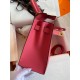 Hermes Kelly Sellier 28 Handmade Bag In Rose Lipstick Epsom Calfskin