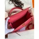 Hermes Kelly Sellier 28 Handmade Bag In Rose Lipstick Epsom Calfskin