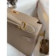 Hermes Kelly Sellier 28 Handmade Bag In Taupe Epsom Calfskin