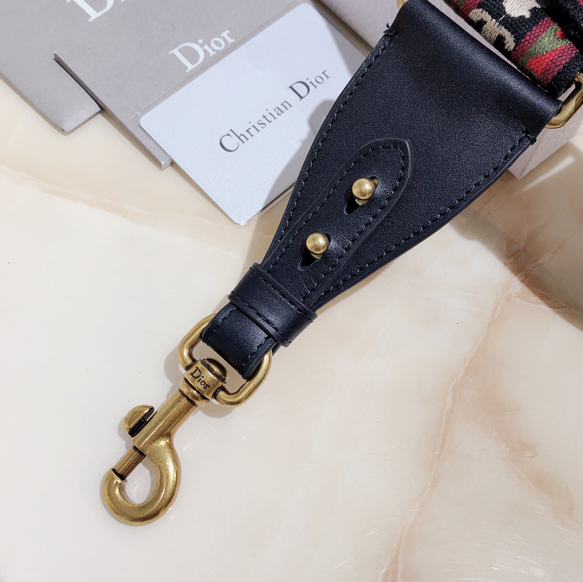 Dior Shoulder Strap in Bohemian-inspired Canvas with Medallions