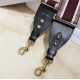 Dior Shoulder Strap in Bordeaux Embroidery Canvas